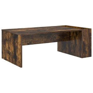 vidaXL Масичка за кафе Опушен дъб 95 x 50 x 34 см Инженерна дървесина