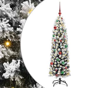vidaXL С изкуствено коледно дърво с 150 LED светодиода Зелен 150 cm