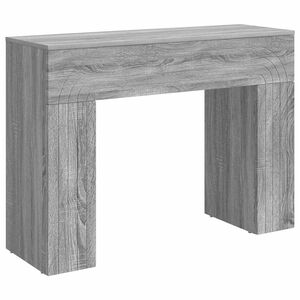 vidaXL Масичка за кафе Сива сонома 102 x 35 x 75 см