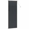 vidaXL Вертикални щори Черно 220 x 80 см Алуминий