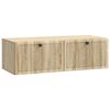 vidaXL Стенно монтиран ТВ шкаф Дъб сонома 98 x 41 x 30 см