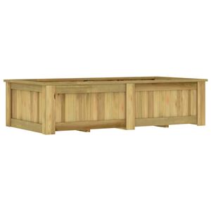 vidaXL Повдигната леха, 196x100x50 см, импрегнирано борово дърво