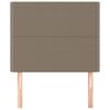 vidaXL Табла за легло, бежово, 90x5x118/128 см, плат