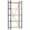 vidaXL Библиотека с 5 рафта, 90x30x180 см, акация масив