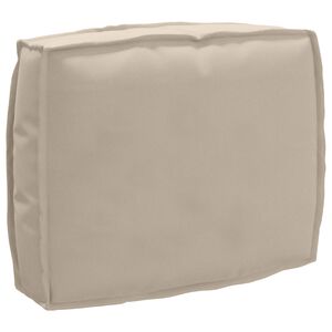 vidaXL Възглавница Оксфордска тъкан Таупе 50 x 40 x 12 cm