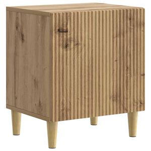 vidaXL Нощен шкаф Дъб артизан 43 x 34,5 x 50 см Инженерна дървесина