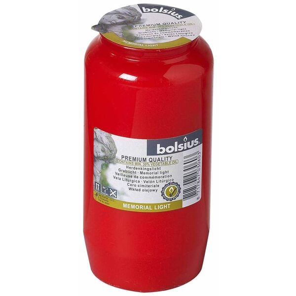 Bolsius Мемориални свещи Compo No 7, 24 бр, червени