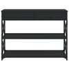 vidaXL Конзолна маса, черна, 100x28x75 см, инженерно дърво