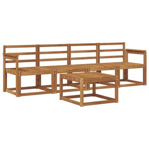 vidaXL Комплект дивани за открито 5 pcs Естествен