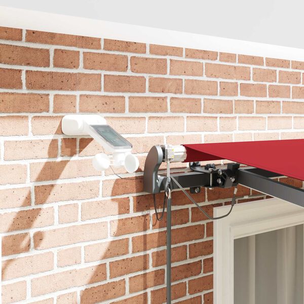 vidaXL Текстил за сенник с Червено 300 x 250 cm Полиестер