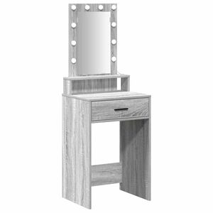 vidaXL Тоалетка Сив 50 x 41 x 140 см Инженерна дървесина