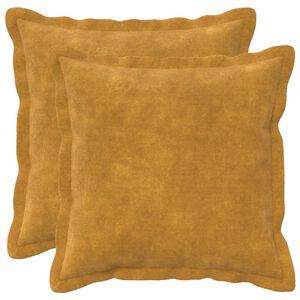 vidaXL Калъфка за възглавница 2 pcs HOUTEN Жълто 35 x 35 cm