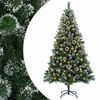 vidaXL С изкуствено коледно дърво 120 см 150 LED светодиода Топло бяло