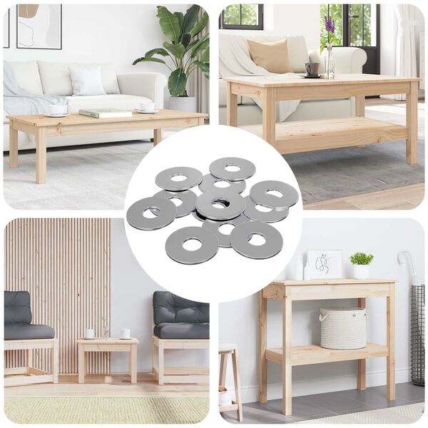 vidaXL Шайби 9000 pcs Сребрист Желязо