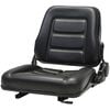 vidaXL Седалка за мотокар и трактор с регулируема облегалка, черна