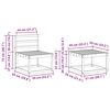 vidaXL Комплект дивани за открито 5 pcs Естествен