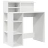 vidaXL Бюро Бяло Инженерна дървесина 90 x 48 x 101,5 см