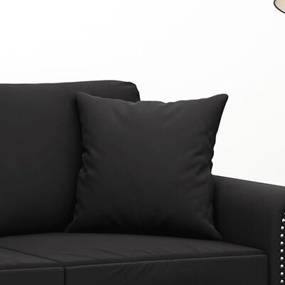 vidaXL Декоративни възглавници, 2 бр, черни, 40x40 см, кадифе