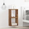 vidaXL Стени за рафтове с рафт 2 pcs Старо дърво 26 x 15 x 26 cm