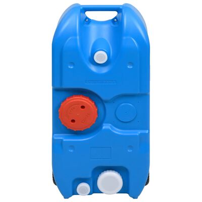 vidaXL Резервоар за вода на колела за къмпинг 40 л син