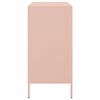 vidaXL Бюфет, розов, 68x39x79 см, стомана