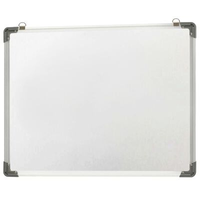 vidaXL Магнитна дъска за сухо изтриване, бяла, 70x50 см, стомана