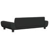 vidaXL Кучешко легло, черно, 100x54x33 см, кадифе