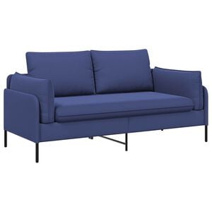 vidaXL Двуместна софа 2-местен Полицейско синьо 188 x 81 x 89 см