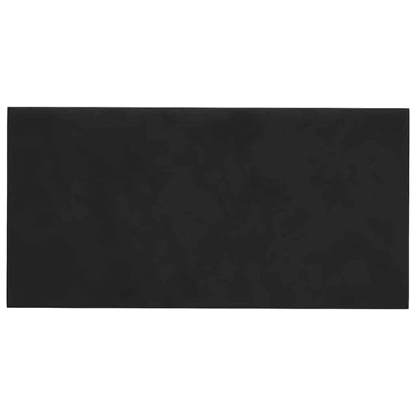vidaXL Стенни панели, 12 бр, черни, 30x15 см, кадифе, 0,54 м&sup2;