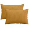 vidaXL Калъфка за възглавница 2 pcs HEERLEN Жълто 30 x 50 cm кордурой