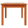 vidaXL Кафе маса, восъчнокафяв, 80x50x40 см, борово дърво масив