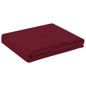 vidaXL Плат за маса Квадратна Виненочервен 140 x 140 cm Полиестер