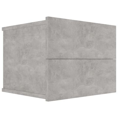 vidaXL Нощно шкафче, бетонно сиво, 40x30x30 см, ПДЧ