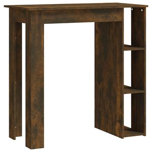vidaXL Бар маса с рафт, сонома дъб, 102x50x103,5 см, инженерно дърво