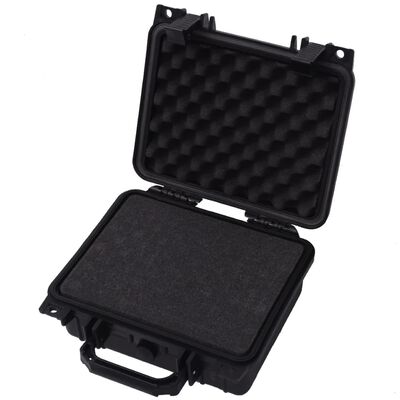 vidaXL Защитен куфар за оборудване, 27 x 24,5 x 12,4 cм, черен