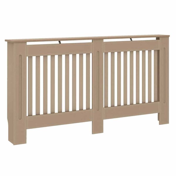 vidaXL Калъф за радиатор 2 pcs Кафяво 152 x 19 x 81,5 см