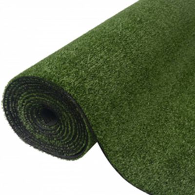 vidaXL Изкуствена трева, 7/9 мм, 1x15 м, зелена