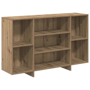 vidaXL Служебен шкаф Дъб 120 x 30 x 75 см Инженерна дървесина