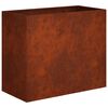 vidaXL Градинска саксия Ръждясало 60 x 30 x 50 см Кортенова стомана