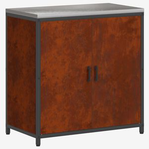 vidaXL Кухненски шкаф за съхранение HATTEM Ръждясало 90 x 50 x 92 см