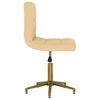 vidaXL Въртящи се трапезни столове, 4 бр, кремави, кадифе