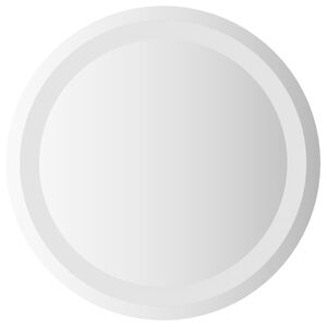 vidaXL LED огледало за баня Прозрачен &Oslash; 40 cm закалено стъкло
