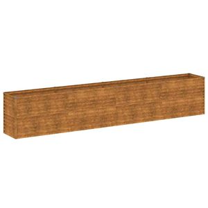 vidaXL Повдигната градинска леха 385x50x69 см, кортенова стомана