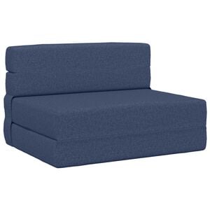 vidaXL Сгъваем диван легло Синьо 70 x 72 x 60 cm Текстил