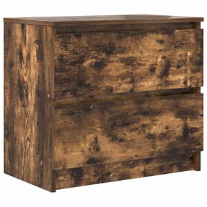 vidaXL ТВ шкаф опушен дъб 60x35x54 cm Инженерна дървесина