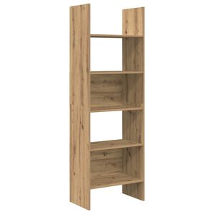 vidaXL Шкаф за книги 5 нива 60 x 35 x 180 см Инженерна дървесина Дъб