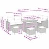 vidaXL Градински Софа Комплект с възглавница 12 pcs Сив полиратан