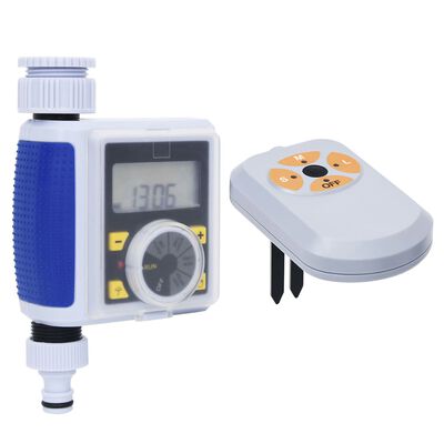 vidaXL Дигитален таймер за поливане с единичен изход и сензор за влага
