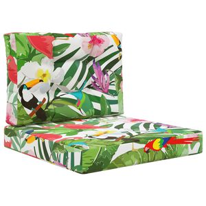 vidaXL Възглавница за диван на открито 2 pcs цветно Полиестер