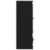 vidaXL Висок шкаф Черния дъб 132 x 35.5 x 103.5 см Инженерно дърво